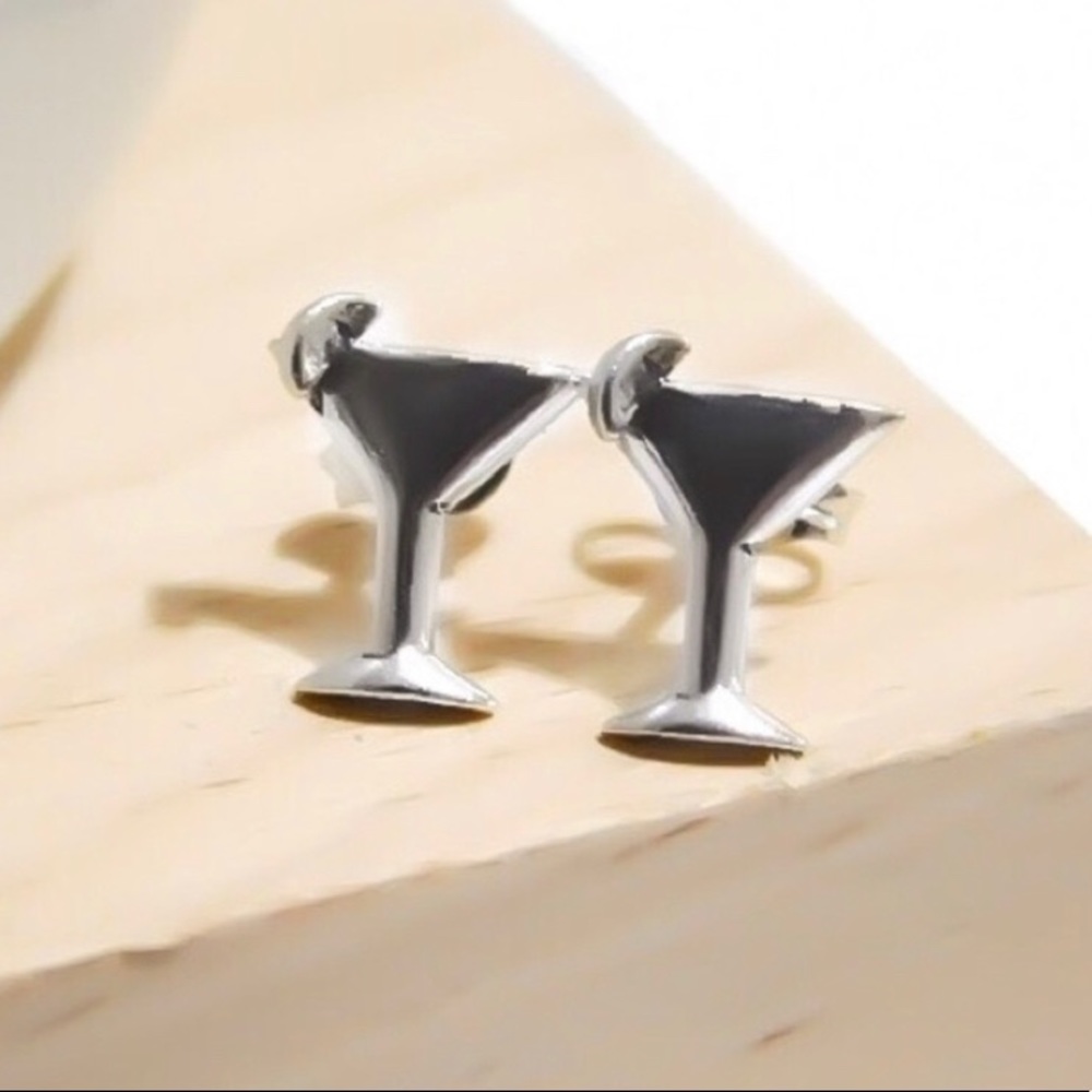 🍸 Martini Stud Earrings
